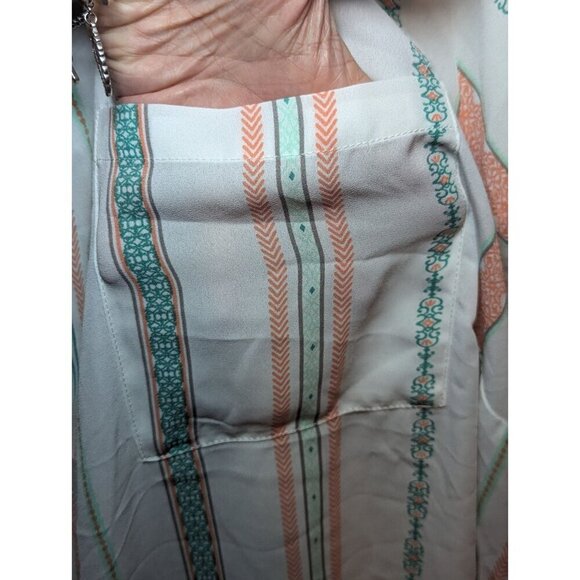 TORRID abbey georgette button back short sleeve blouse size 6 6X Plus Size - Picture 7 of 16